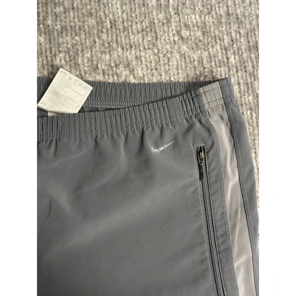 Nike Track Pants Mens XL Gray Zip Pocket Athletic Jogger Training Y2K